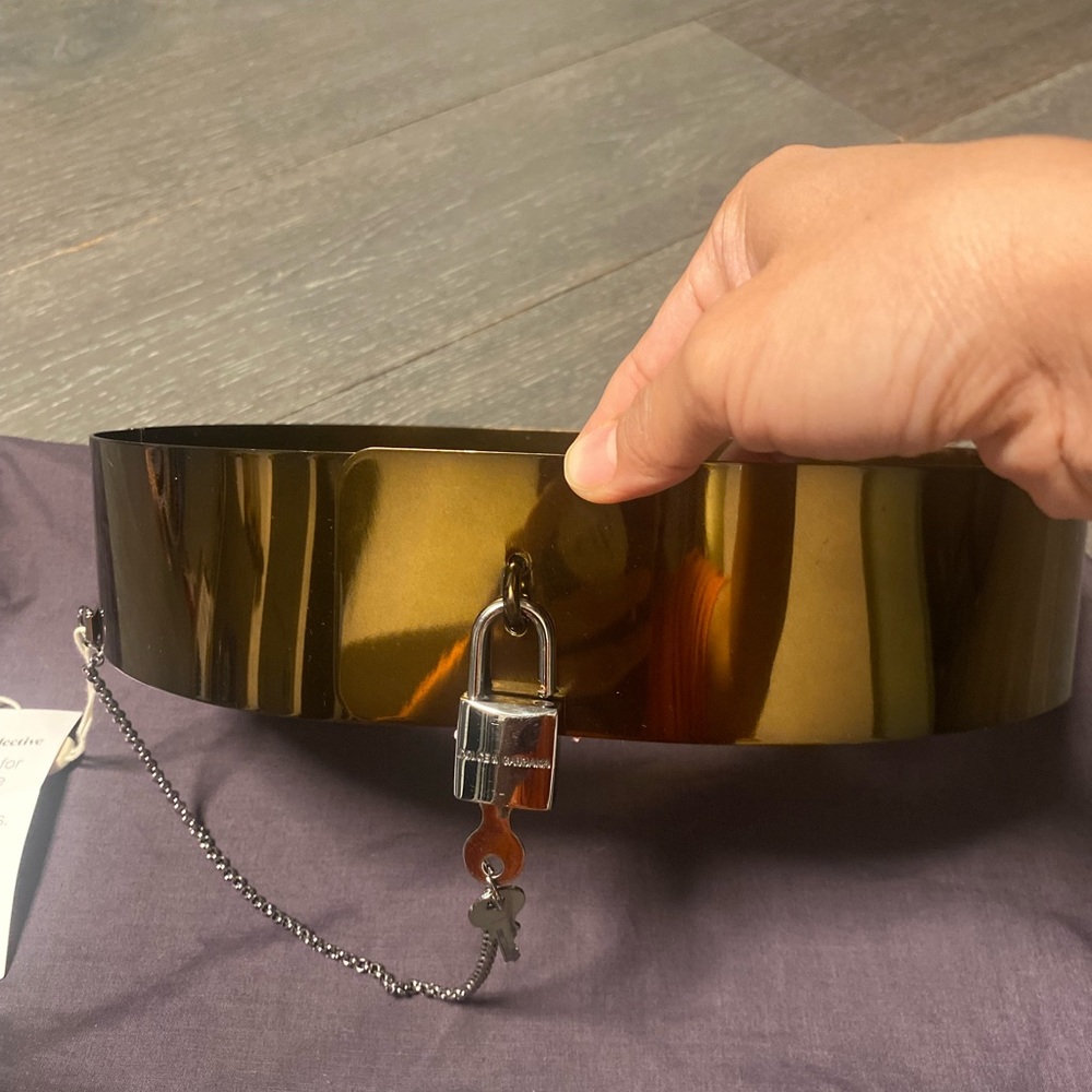 vintage Dolce Gabbana Metal Corset Belt